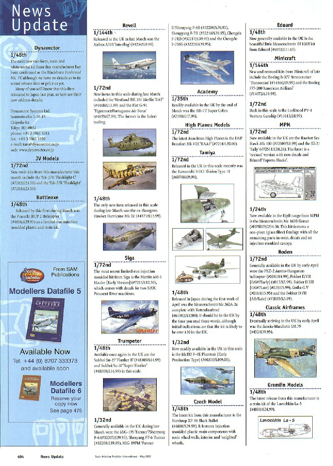 Scale Aviation Modeller International 2002-05